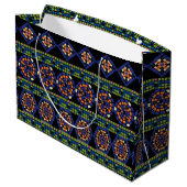 Mosaikgeschenktasche Große Geschenktüte (Rückseite Schrägansicht)
