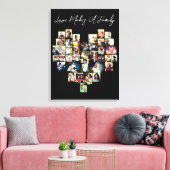 Mosaikgitter-Foto-Collage Leinwanddruck (Insitu (Wohnzimmer))