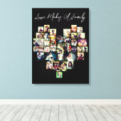 Mosaikgitter-Foto-Collage Leinwanddruck (Insitu (Holzboden))