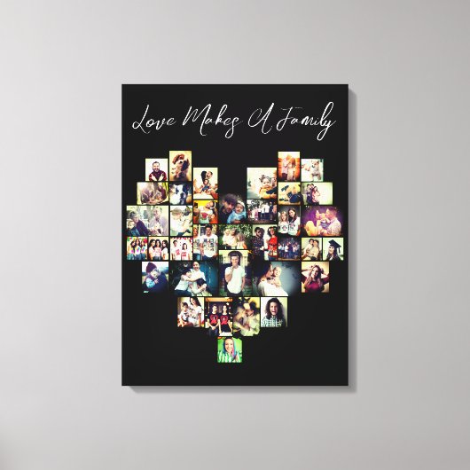 Mosaikgitter-Foto-Collage Leinwanddruck (Vorderseite)