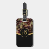 Mosaikglas aus Abstraktem Stain | Personalisieren Gepäckanhänger (Vorderseite vertikal)