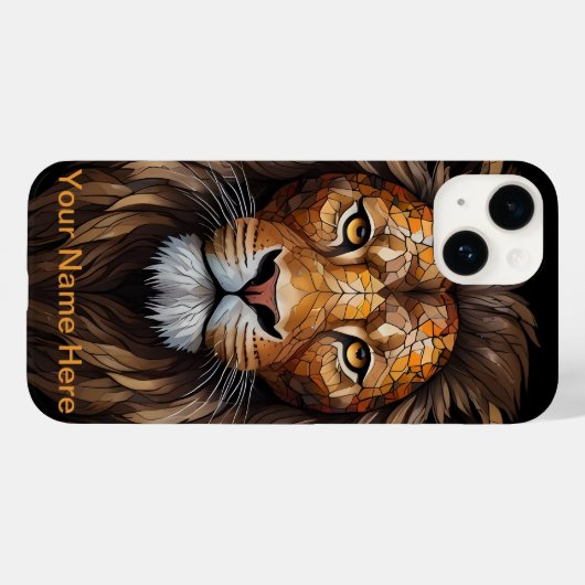 Mosaikglas-Portrait Case-Mate iPhone Hülle (Rückseite (Horizontal))