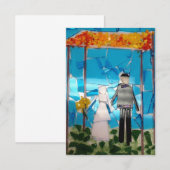 Mosaikhochzeit Einladung (Vorne/Hinten)