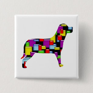 Mosaikhund Button