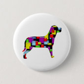Mosaikhund Button (Vorderseite)