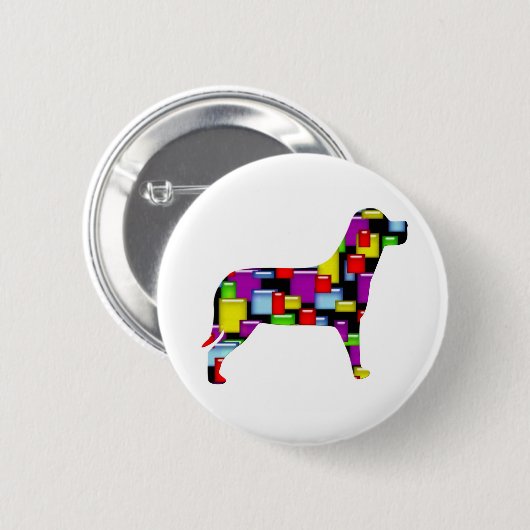 Mosaikhund Button (Vorne & Hinten)