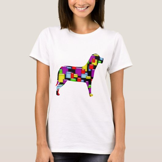 Mosaikhund T-Shirt (Vorderseite)