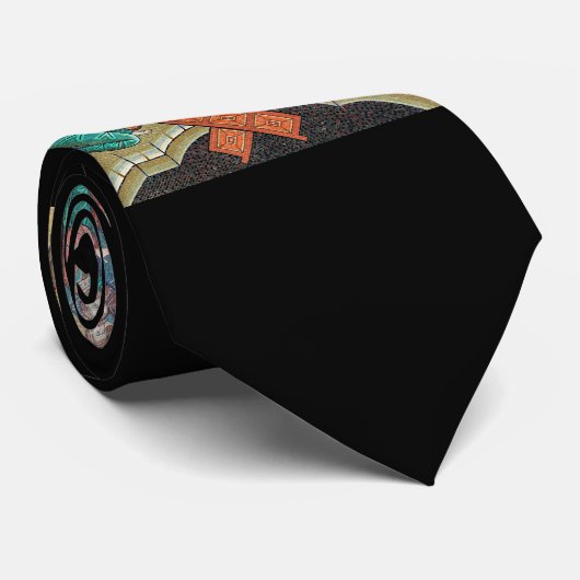 Mosaikikon Krawatte (Gerollt)