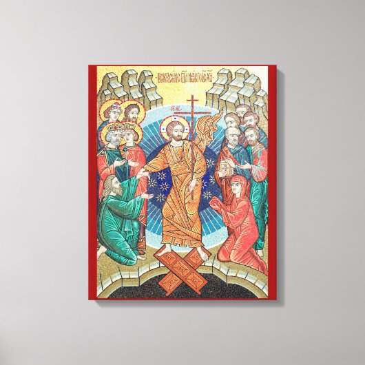 Mosaikikon Leinwanddruck (Vorderseite)