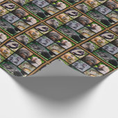 Mosaikische Fotos von Affen-Mauspad Geschenkpapier (Ecke)