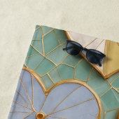 Mosaikische Liebe: Pastel Hearts Strandtuch (Beispiel)