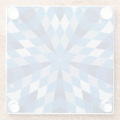 Mosaikische Sternexplosion (Muster) Glasuntersetzer (Rückseite)