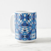 Mosaikische Sternexplosion (Muster) Kaffeetasse (Vorderseite Links)
