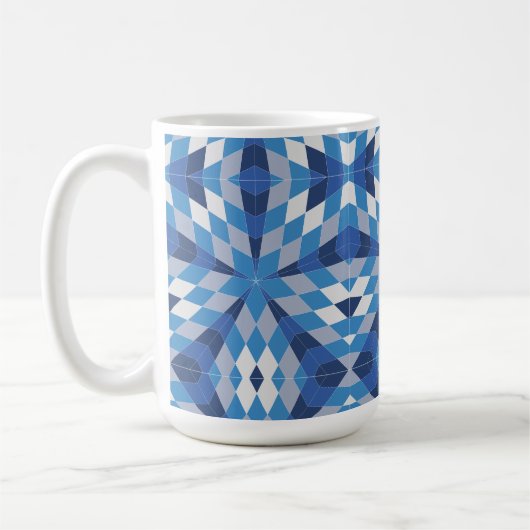 Mosaikische Sternexplosion (Muster) Kaffeetasse (Links)