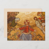 Mosaikjesuspostkarte Postkarte (Vorne/Hinten)