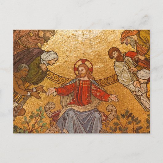 Mosaikjesuspostkarte Postkarte (Vorderseite)