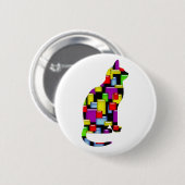 Mosaikkatze Button (Vorne & Hinten)