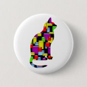 Mosaikkatze Button (Vorderseite)