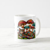 Mosaikkatze in Pilzen Kaffeetasse (VorderseiteRechts)
