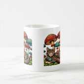 Mosaikkatze in Pilzen Kaffeetasse (Mittel)