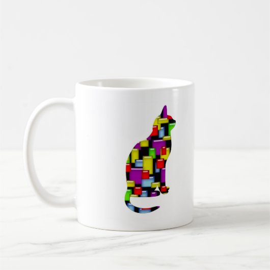 Mosaikkatze Kaffeetasse (Links)