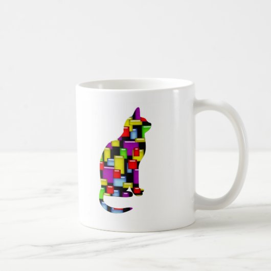 Mosaikkatze Kaffeetasse (Rechts)