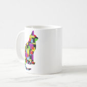 Mosaikkatze Kaffeetasse (Vorderseite Links)