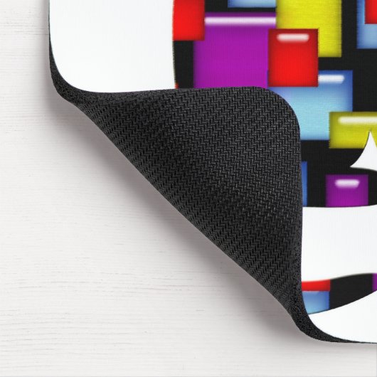 Mosaikkatze Mousepad (Ecke)