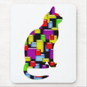 Mosaikkatze Mousepad (Vorne)