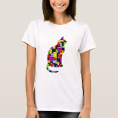 Mosaikkatze T-Shirt (Vorderseite)