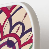 Mosaikkirsche, Mandala-Muster Pickleball Schläger (Linke Seite)