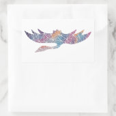 Mosaikkranaufkleber Rechteckiger Aufkleber (Tasche)