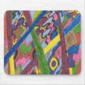 "Mosaikkreuz" Abstrakte Kunst Mousepad (Vorne)