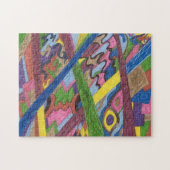 "Mosaikkreuz" Abstrakte Kunst Puzzle (Horizontal)