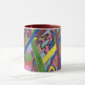 "Mosaikkreuz" Abstrakte Kunst Tasse (Zentrum)