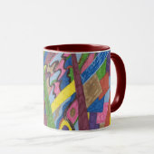 "Mosaikkreuz" Abstrakte Kunst Tasse (VorderseiteRechts)