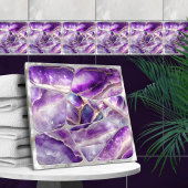 Mosaikkunst - Amethyst und Perle Fliese
