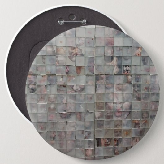 Mosaikkunst Button (Vorne & Hinten)