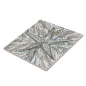 Mosaikkunst der Sternfische - Perlmutt Fliese (Seite)