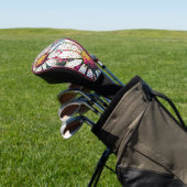 Mosaikkunst gestanztes Glas Blumenmuster Golf Headcover (In SItu)