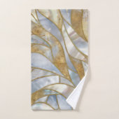 Mosaikkunst - Perle, Mondstein und Gold Badhandtuch Set (Handtuch)