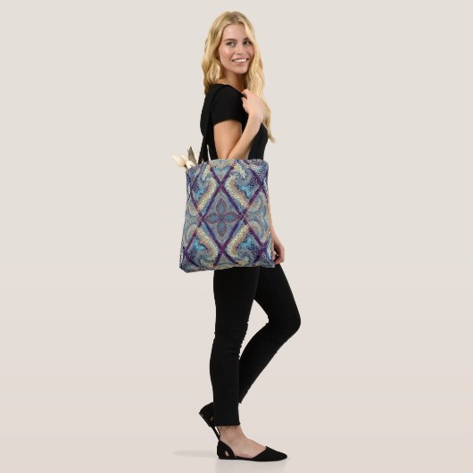 Mosaikkunst: Rhombus Tile Pattern Tasche (Am Model)