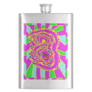 Mosaikkunst rund um die hübsche Kunst Flachmann