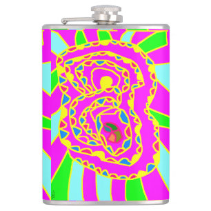 Mosaikkunst rund um die hübsche Kunst Flachmann