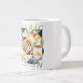 Mosaikkunstmuster Jumbo-Tasse (Vorderseite Rechts)