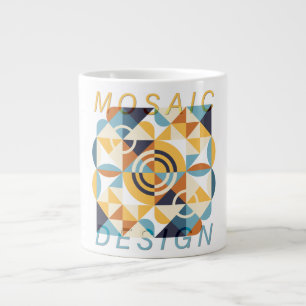 Mosaikkunstmuster Jumbo-Tasse