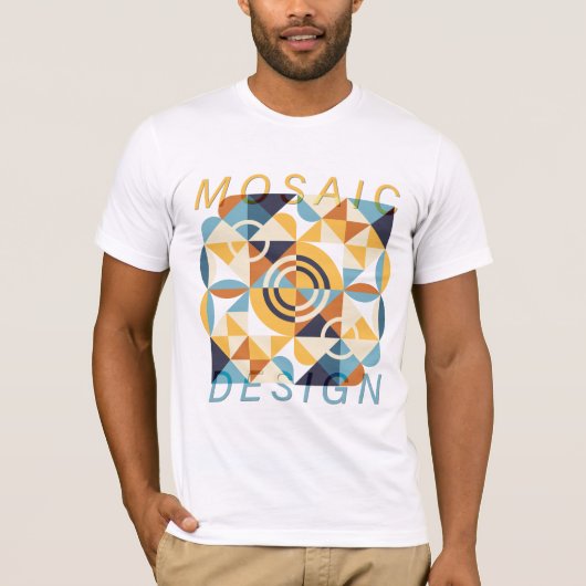 Mosaikkunstmuster T-Shirt (Vorderseite)