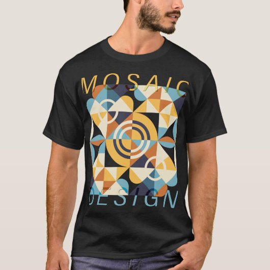 Mosaikkunstmuster T-Shirt (Vorderseite)