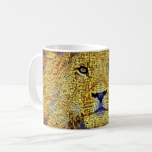 Mosaikleuchte Kaffeetasse (Vorderseite Links)
