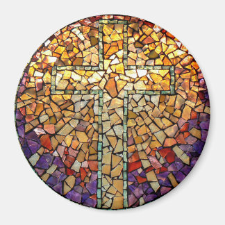 Mosaikmagazin "Cross" aus gefestigtem Glas Magnet